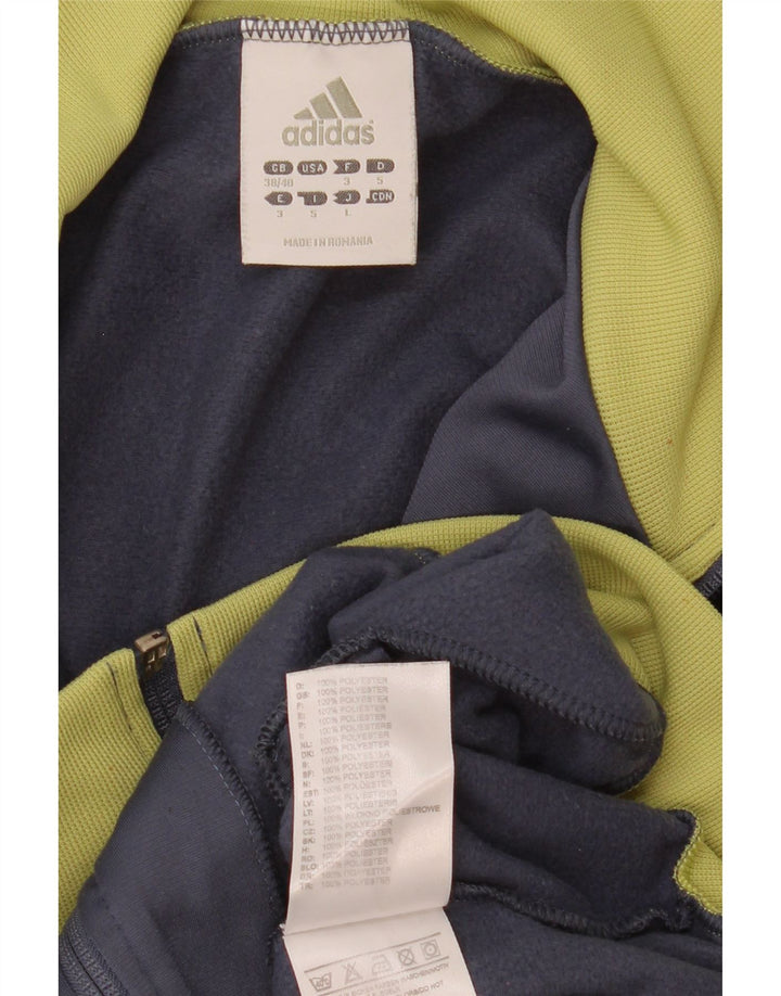 Мужская спортивная куртка Adidas UK 38/40, средний серый полиэстер с цветными блоками