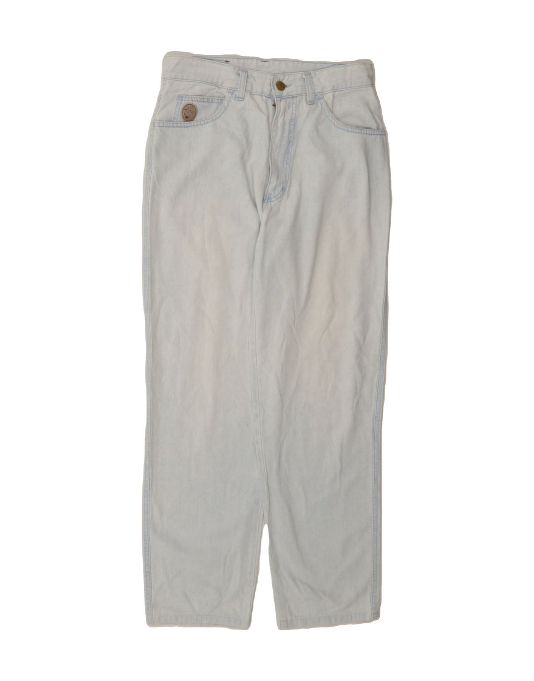 TRUSSARDI Womens Straight Jeans W28 L29 Blue Vintage Trussardi and Second-Hand Trussardi from Messina Hembry 