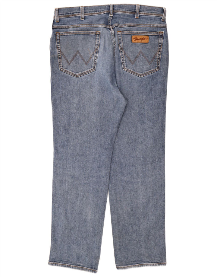 Мужские прямые джинсы Wrangler Texas W38 L32, синий хлопок