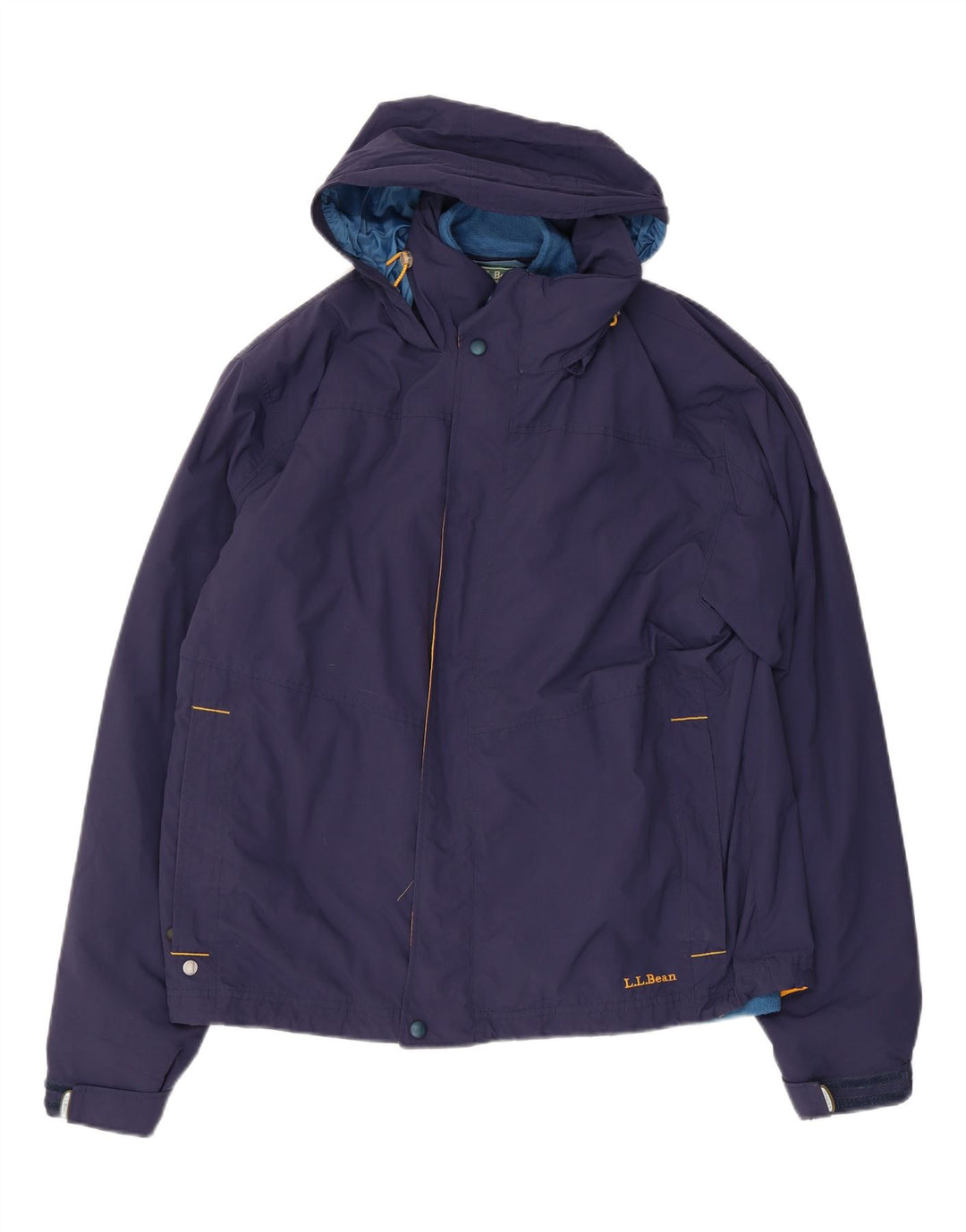 Мужская ветровка с капюшоном L.L.Bean UK 38, средний темно-синий полиэстер