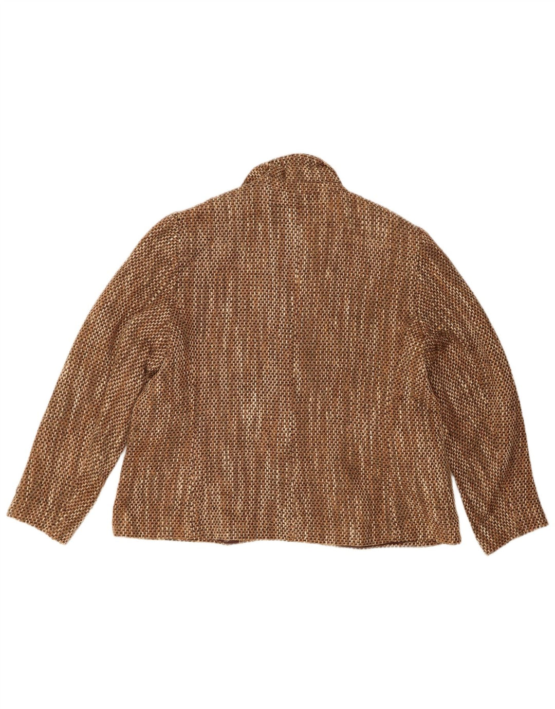 MARKS & SPENCER Womens 1 Button Blazer Jacket UK 20 2XL Brown Flecked