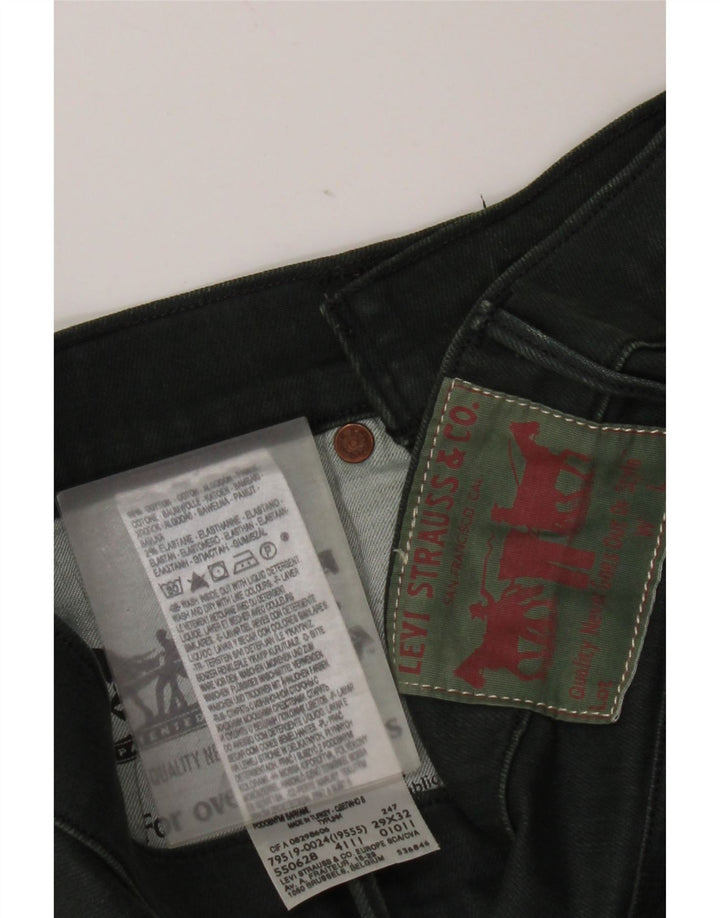 Женские джинсы Levi's Slim 511 W29 L32, зеленый хлопок