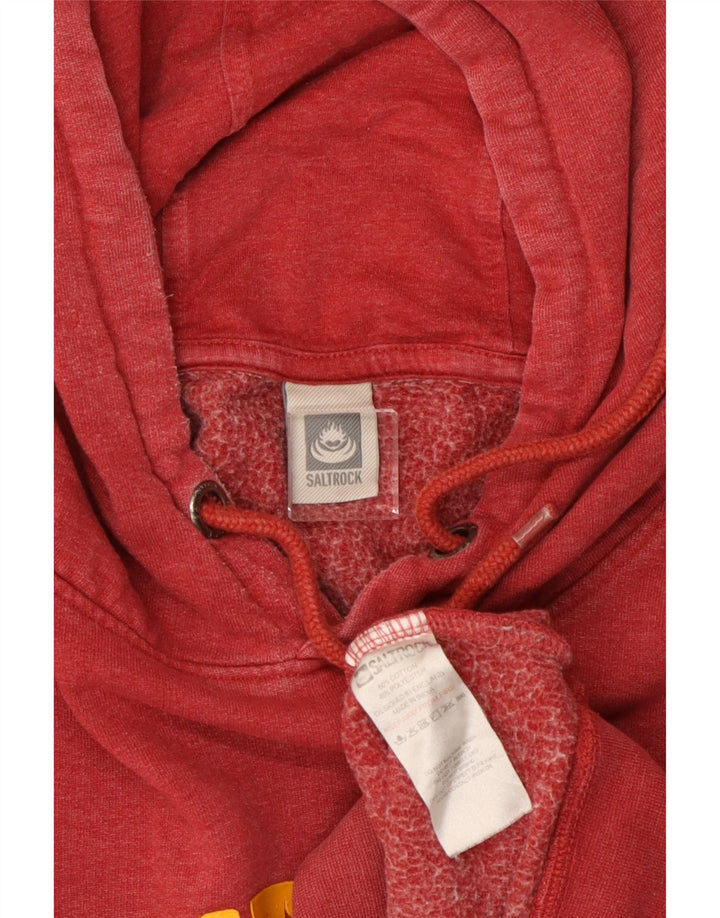 Мужской джемпер с капюшоном SALTROCK XL, красный, хлопок