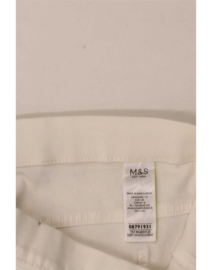Женские джинсы джеггинсы Marks & Spencer UK 12 Medium W32 L28 Белый хлопок