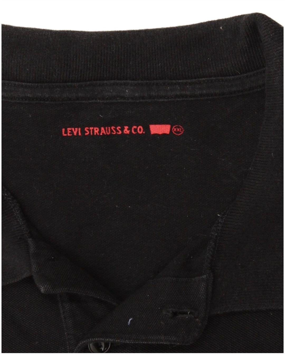 Мужская рубашка-поло LEVI'S 2XL, черный хлопок