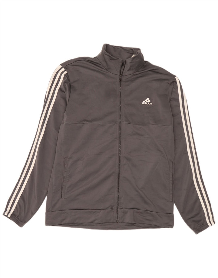 Мужская спортивная куртка Adidas, большая серая полиэстер