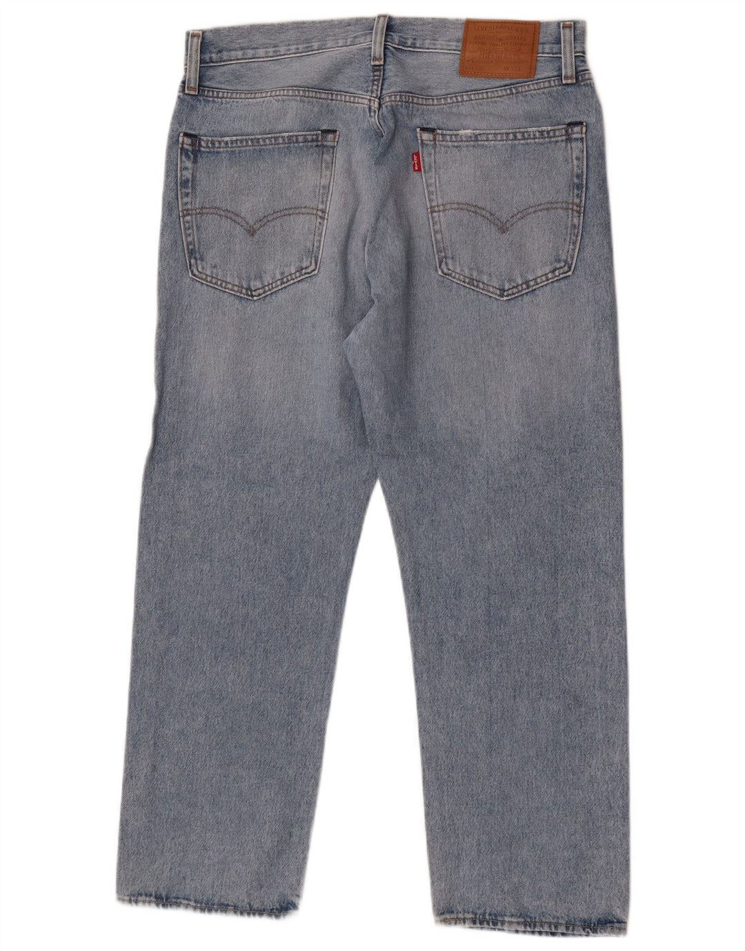 Мужские прямые джинсы LEVI'S 551 W33 L27 синие, хлопок