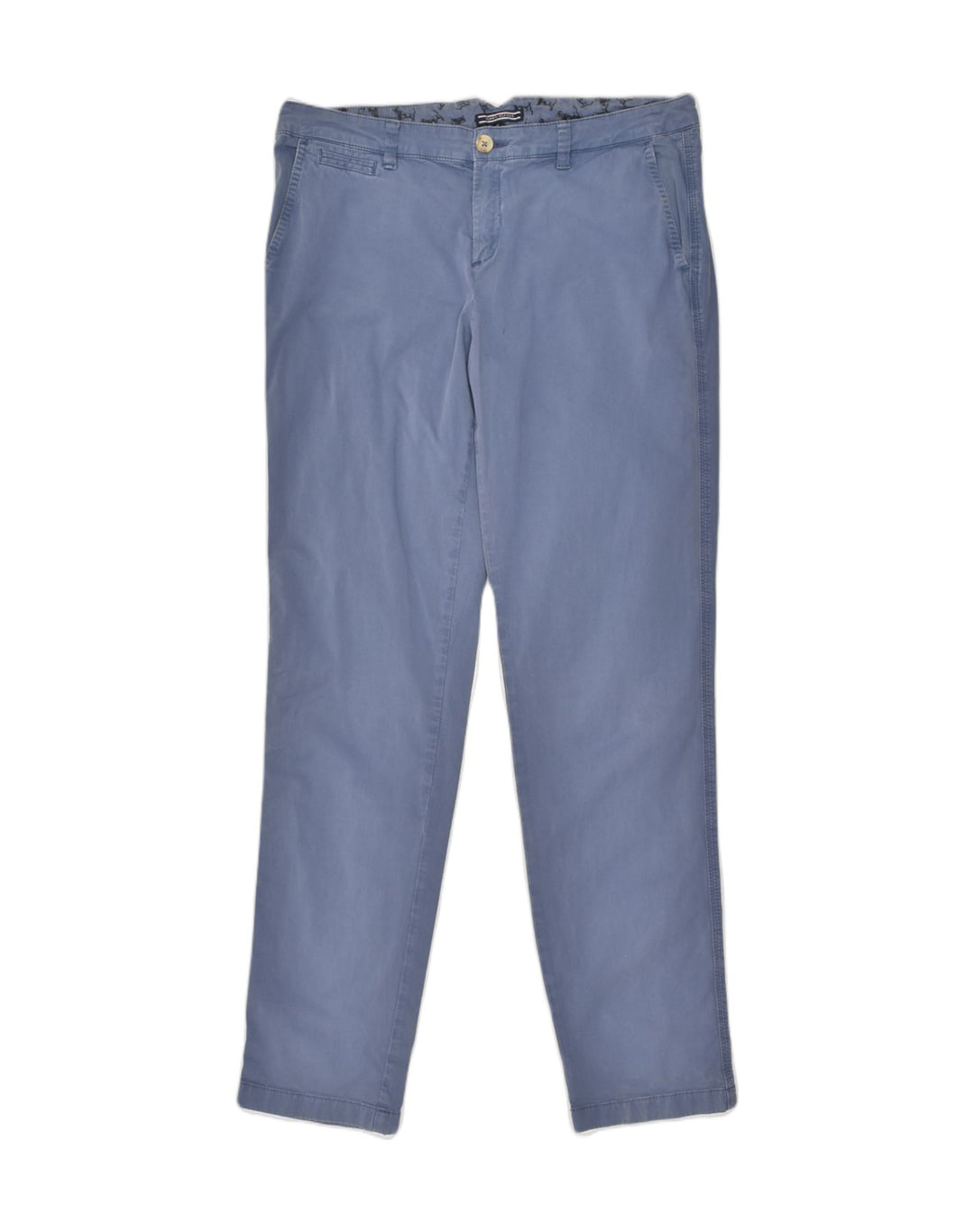 TOMMY HILFIGER Womens Slim Fit Chino Trousers US 10 Large W36 L32  Blue | Vintage Tommy Hilfiger | Thrift | Second-Hand Tommy Hilfiger | Used Clothing | Messina Hembry 