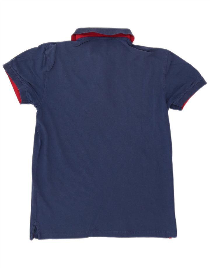 Мужская рубашка-поло GANT среднего размера, темно-синяя, хлопок