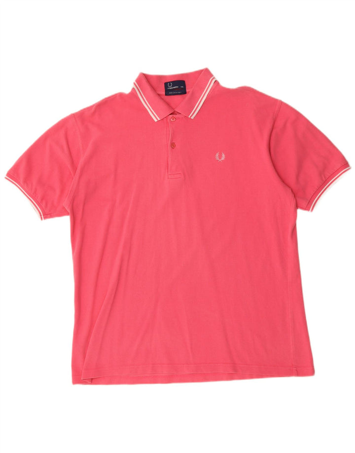 Мужская рубашка-поло Fred Perry 2XL, розовый хлопок