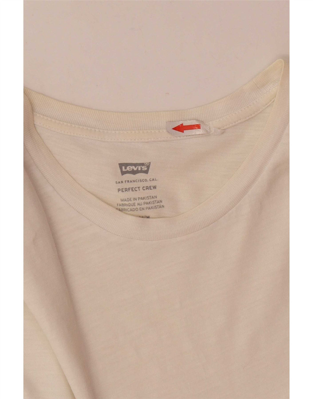 Женская футболка Levi's Top UK 14, средний белый хлопок