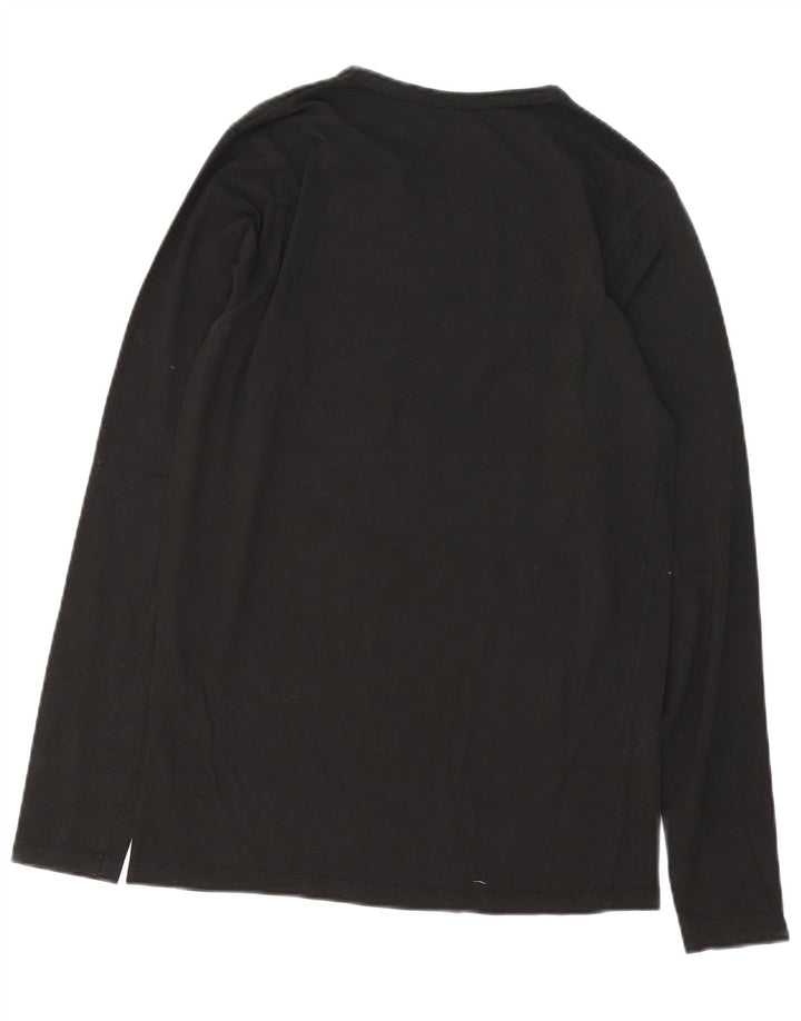 Мужской топ Jack & Jones с длинным рукавом, средний черный хлопок