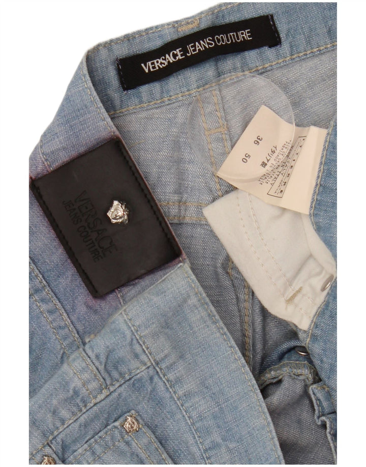 Мужские прямые джинсы Versace IT 50 Large W36 L37 Синие, хлопок