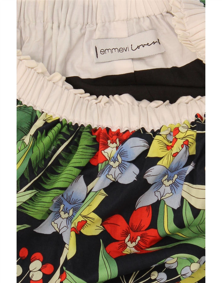 VINTAGE Womens A-Line Skirt W26 Small Multicoloured Floral Vintage Vintage and Second-Hand Vintage from Messina Hembry 