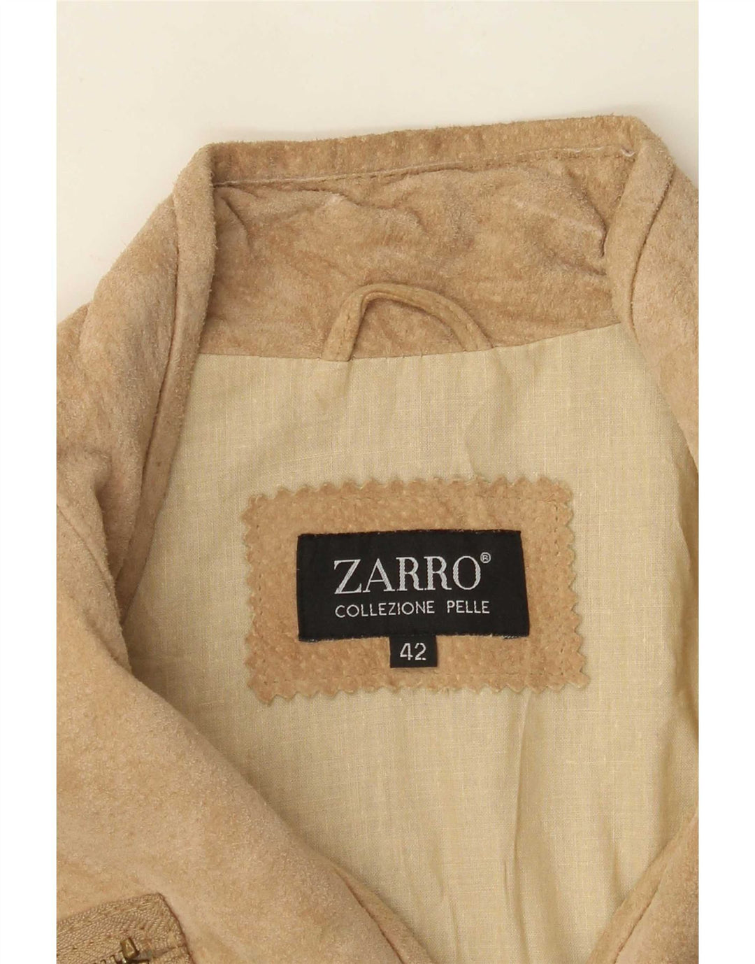Куртка женская замшевая Zarro IT 42 Medium Beige Leather
