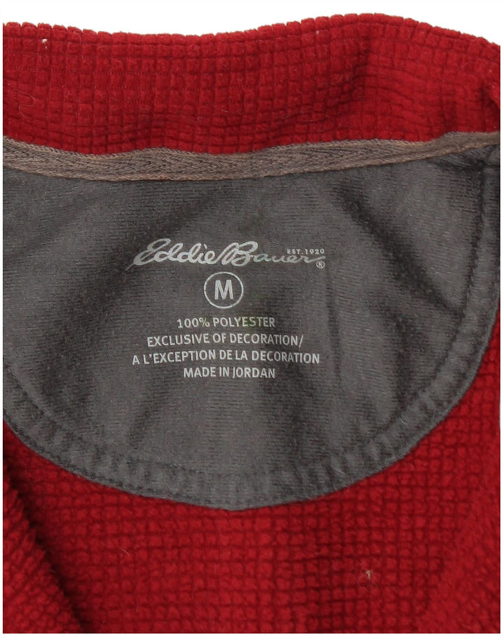 Мужской свитшот с воротником на молнии EDDIE BAUER, средний красный полиэстер
