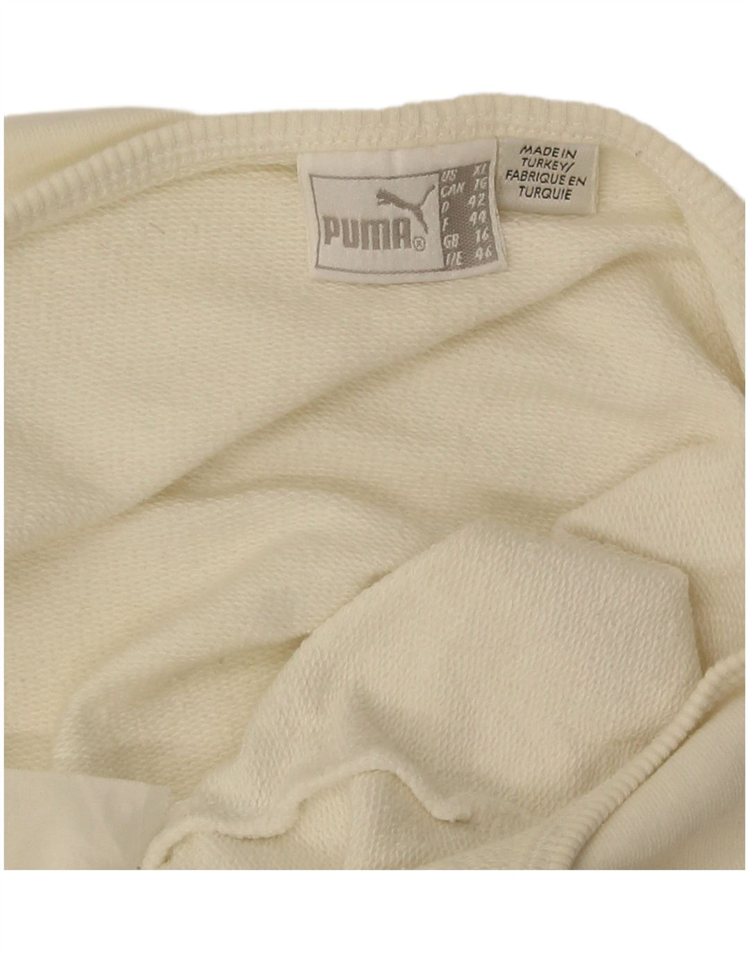 Женский укороченный топ с лямкой на бретельках с рисунком Puma UK 16, большой белый цвет