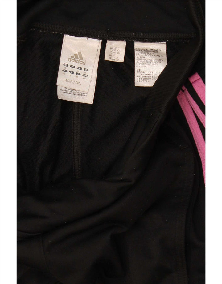 Женские спортивные брюки Adidas UK 10, маленькие черные из полиэстера