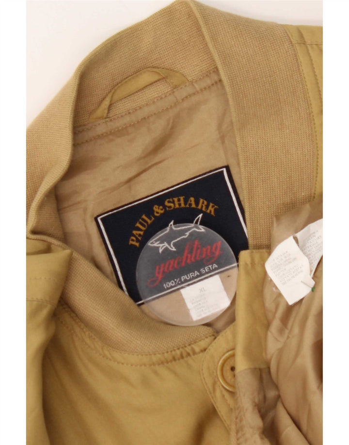 Мужской бомбер Paul & Shark UK 42 XL Желтый Шелк