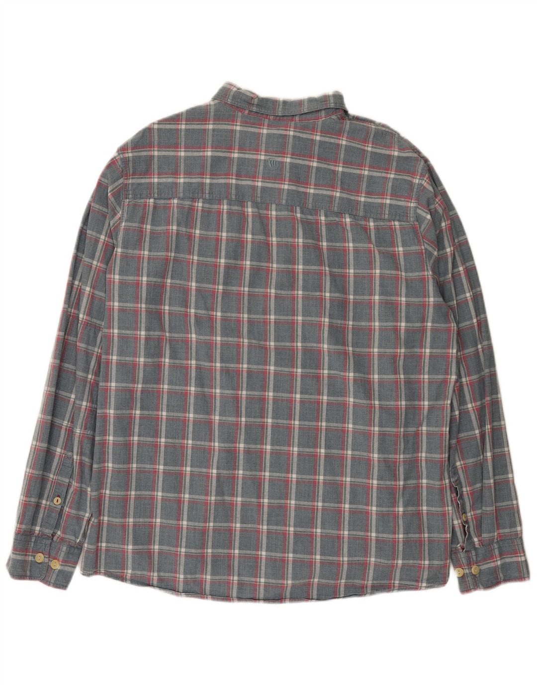 Мужская рубашка стандартного кроя Fat Face 2XL, серая хлопковая клетка в клетку