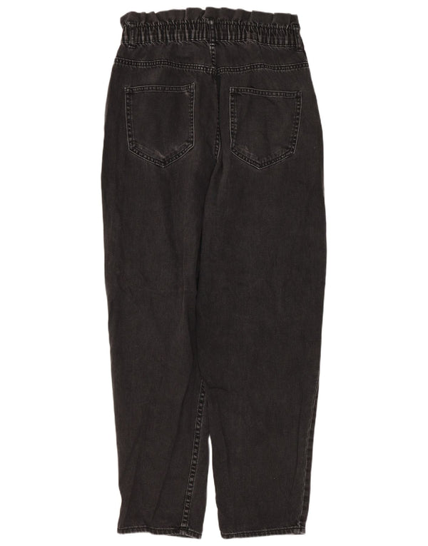 Женские джинсы свободного кроя с высокой талией Zara, средние W28 L27, серые