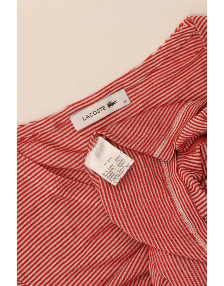 Женская футболка Lacoste Top IT 42, большая красная, хлопок