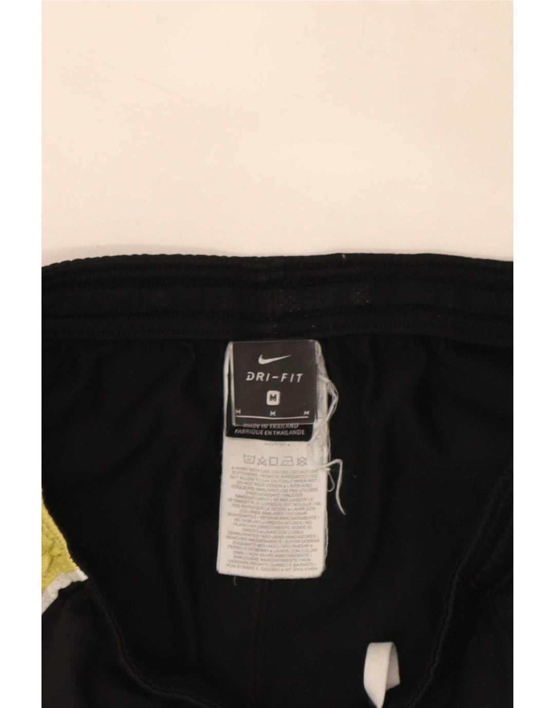 Мужские спортивные шорты Nike Dri Fit среднего размера, полиэстер с цветными блоками, средний черный