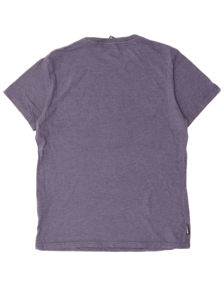 SUPERDRY Мужская футболка с рисунком Top XL Синий Хлопок