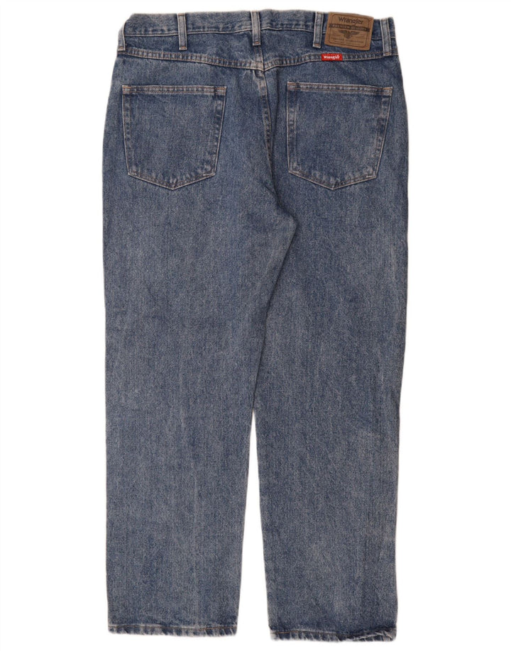 Мужские прямые джинсы Wrangler стандартного кроя W36 L29 синие