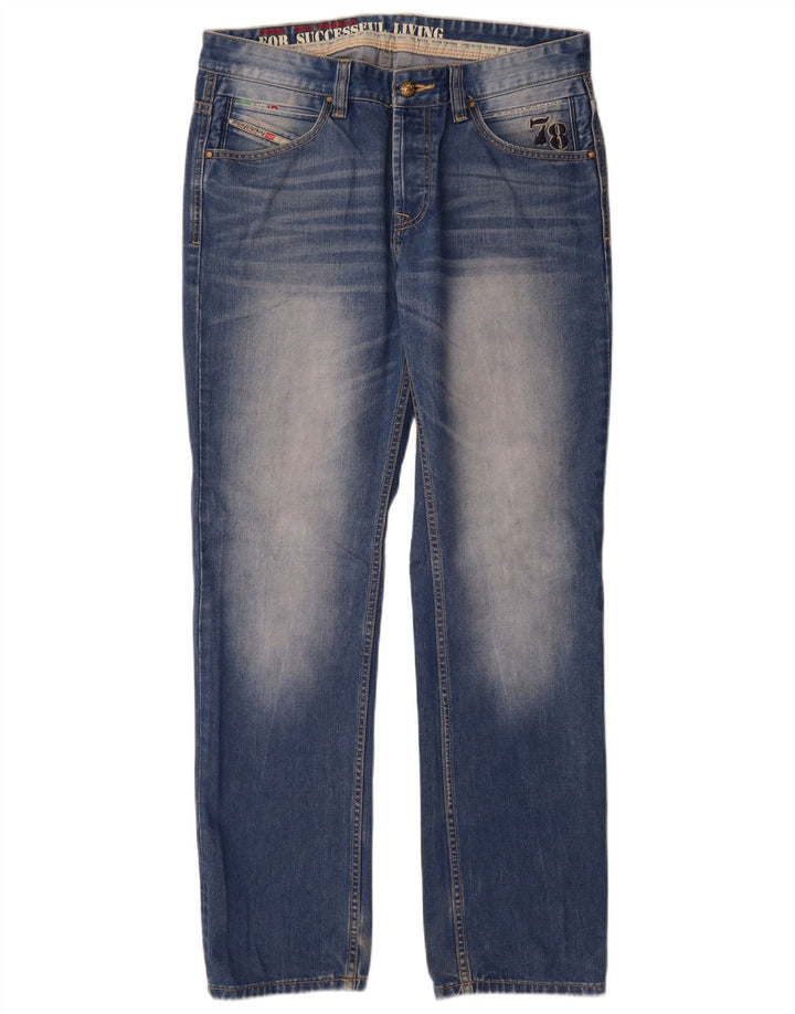Мужские прямые джинсы Diesel W34 L32 синие