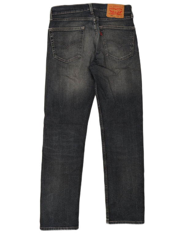 Мужские прямые джинсы Levi's 505 Regular Fit W30 L32 Темно-синие
