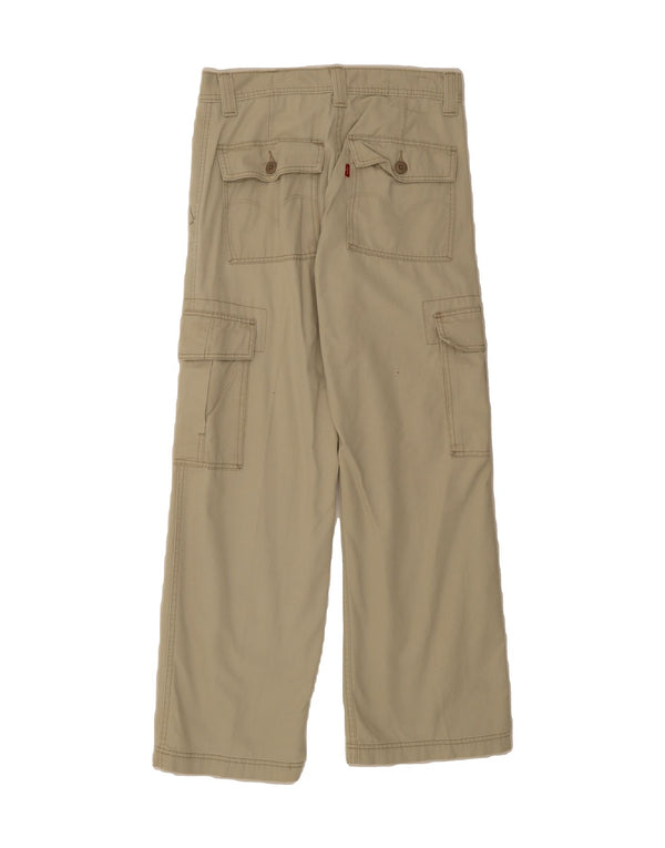LEVI'S Mens Loose Straight Cargo Trousers W29 L30 Beige Cotton