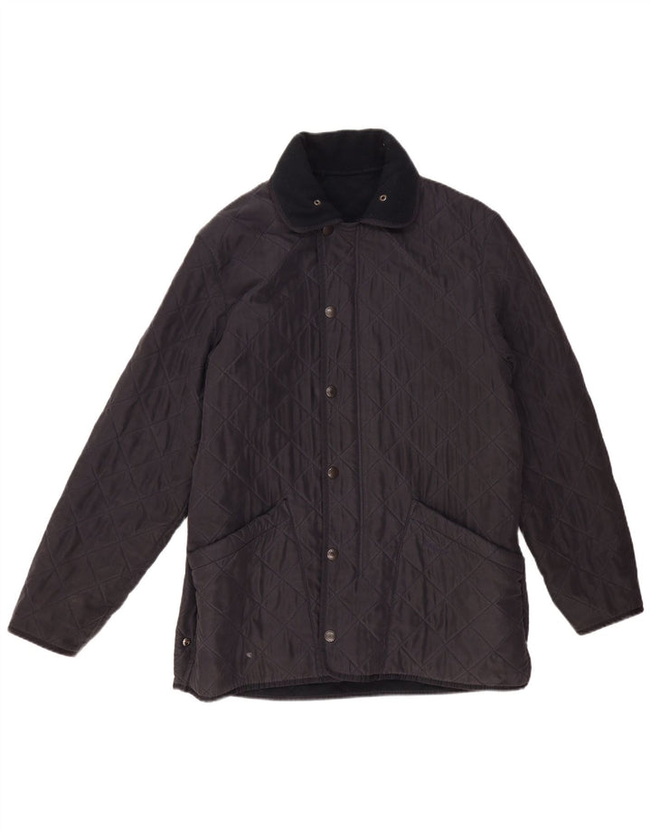 Мужская стеганая куртка Barbour UK 38 средний темно-синий полиэстер