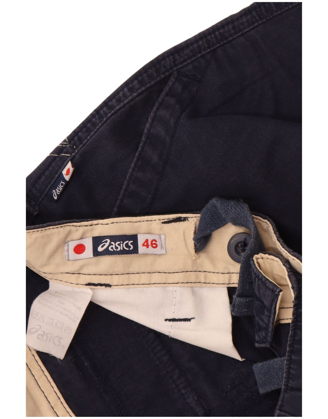 Мужские шорты-карго Asics IT 46 Small W30 Темно-синие, хлопок