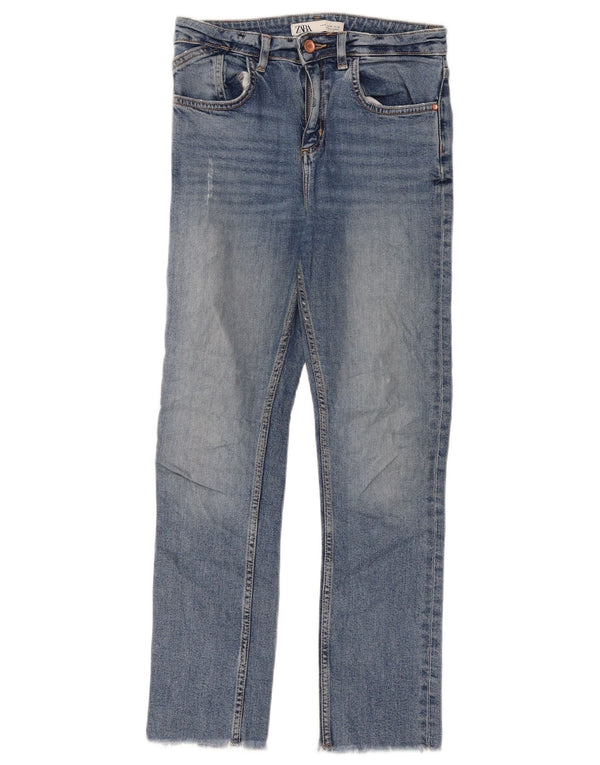 Женские укороченные джинсы Zara EU 36 XS W26 L26 синие