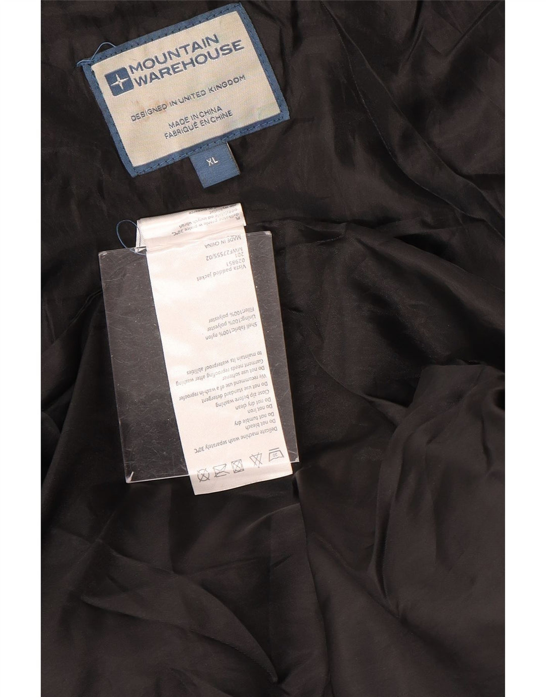 Мужская стеганая куртка Mountain Warehouse UK 42 XL, черный нейлон