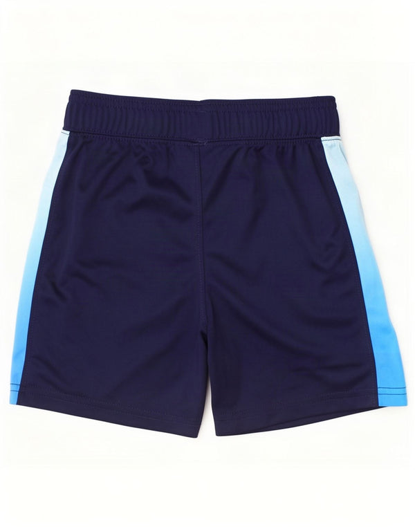 Under Armour Boys Sport Shorts 3-4 Years Navy Blue Colourblock Polyester