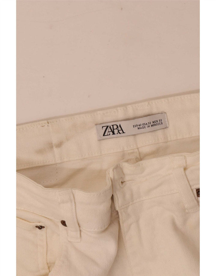 Мужские джинсовые шорты Zara EU 42 Large W32 Off White