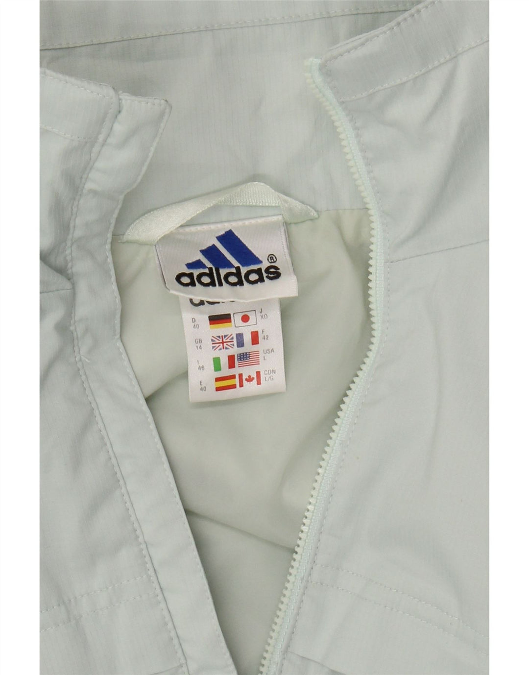 Женский спортивный костюм ADIDAS Top Jacket UK 14, большой бирюзовый полиэстер