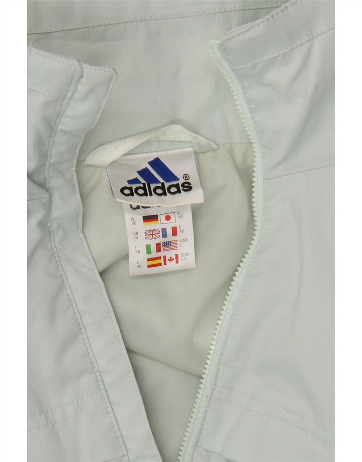 Женский спортивный костюм ADIDAS Top Jacket UK 14, большой бирюзовый полиэстер