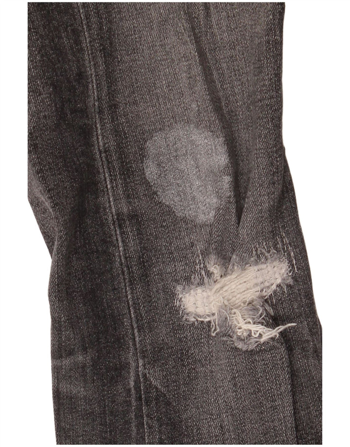 Мужские потертые джинсы скинни Calvin Klein W29 L32, черный хлопок