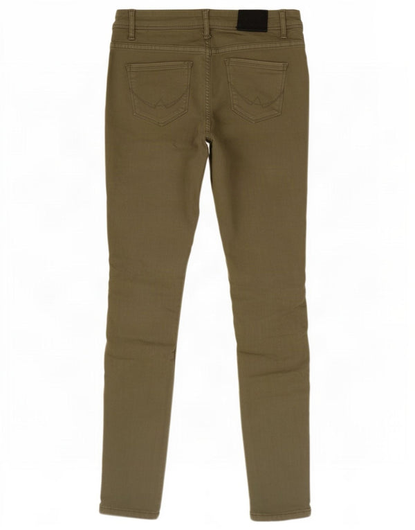 Superdry Womens Alexia Jegging Jeans W30 L32 Khaki Cotton