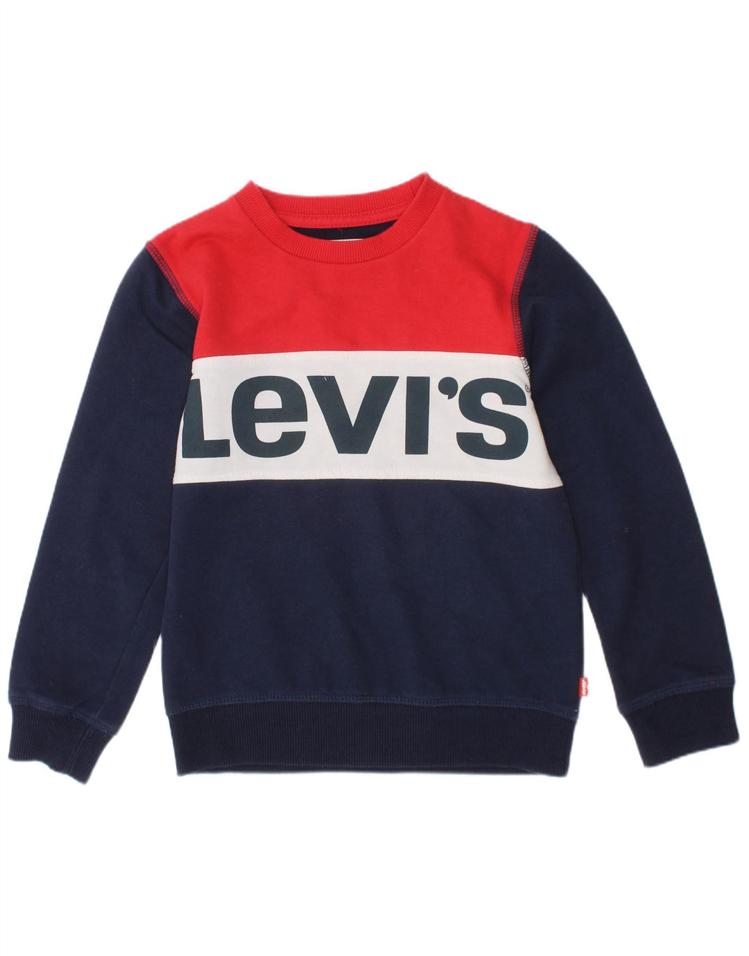 Свитшот Levi's для мальчиков 4–5 лет, темно-синий, классический с цветными блоками