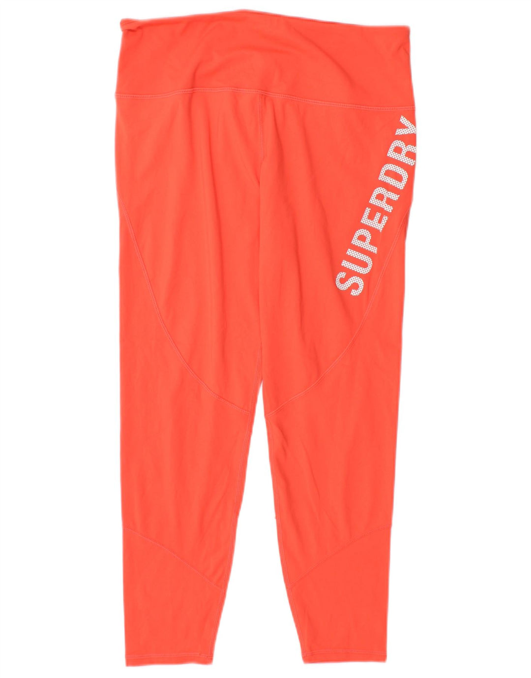 Женские леггинсы-капри с рисунком Superdry UK 14, большой оранжевый полиэстер