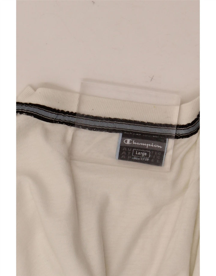 Женская футболка с рисунком CHAMPION Top UK 16, большая белая