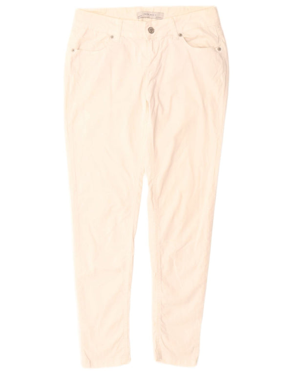 Женские джинсы скинни Zara EU 38, маленькие W28 L28, белый хлопок