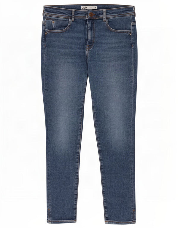 Женские джинсы скинни Zara EU 40 Medium W30 L28 Синие, хлопок
