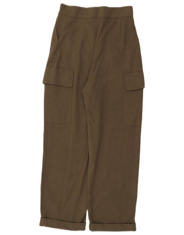 Женские брюки карго свободного кроя с высокой талией Zara, средние W28 L26, хаки