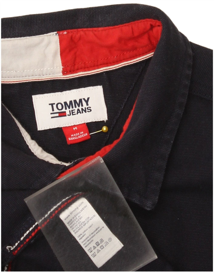 Мужская рубашка Tommy Hilfiger Lumberjack с рисунком темно-синего цвета, хлопок