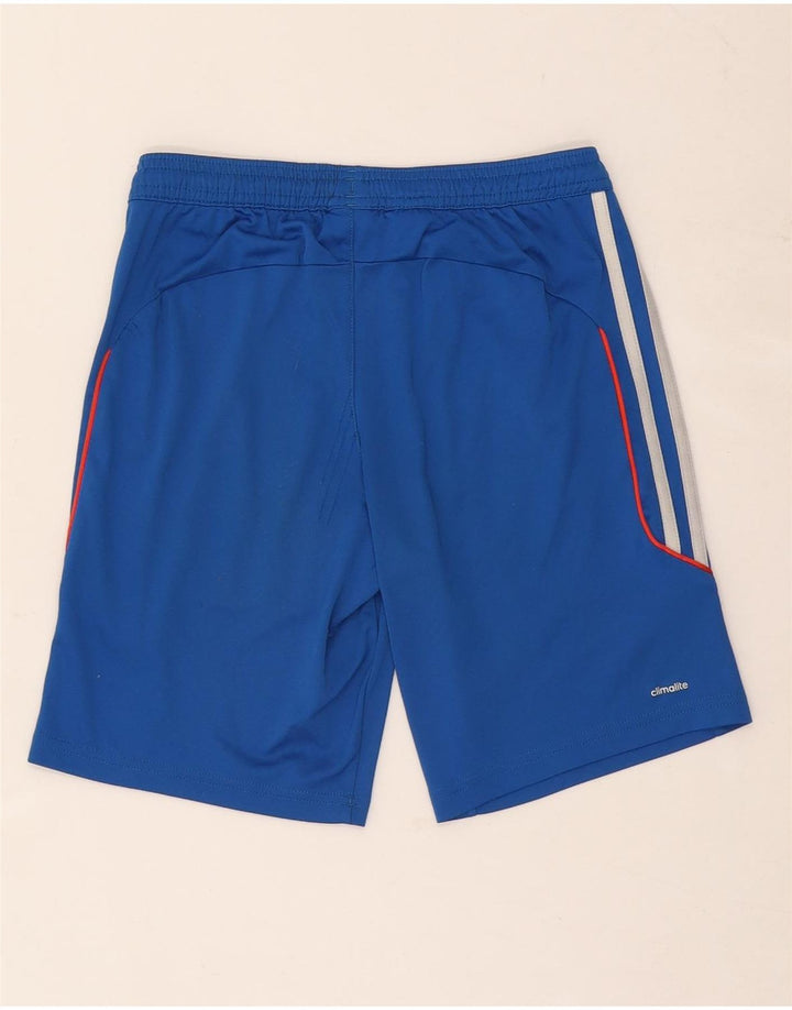 Спортивные шорты Adidas Climalite для мальчиков 9-10 лет, синие, полиэстер
